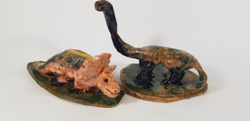 Keraminės skulptūrėlės “Dino parkas”1
